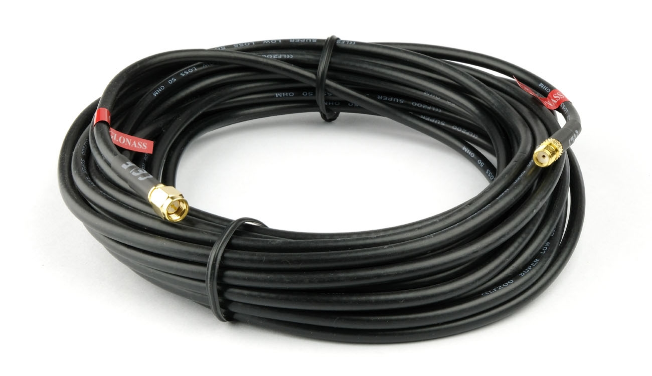 8.6m CELF200 SMA-M to SMA-F met GPS labels